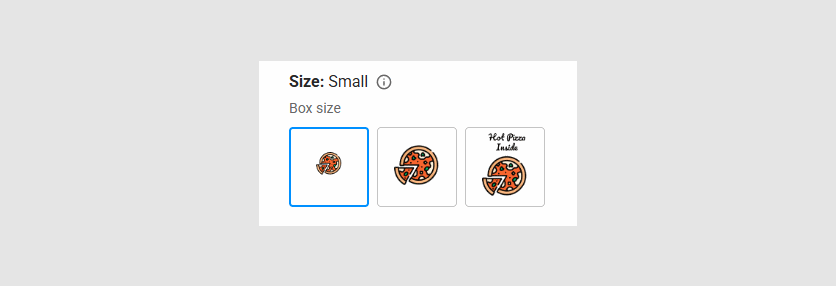 Options as an image grid.