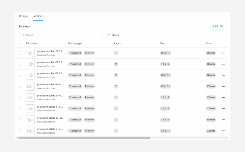 All designs are connected to a product.