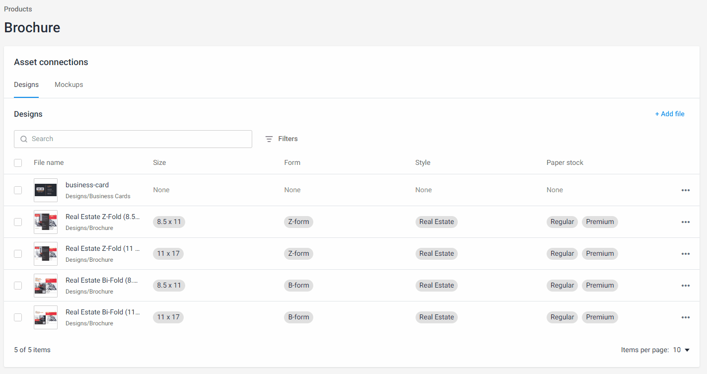 Connecting a design to a product.