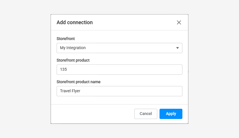 Defining a product reference.