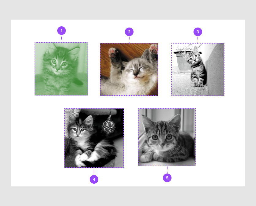 Image effects in the Design Editor.
