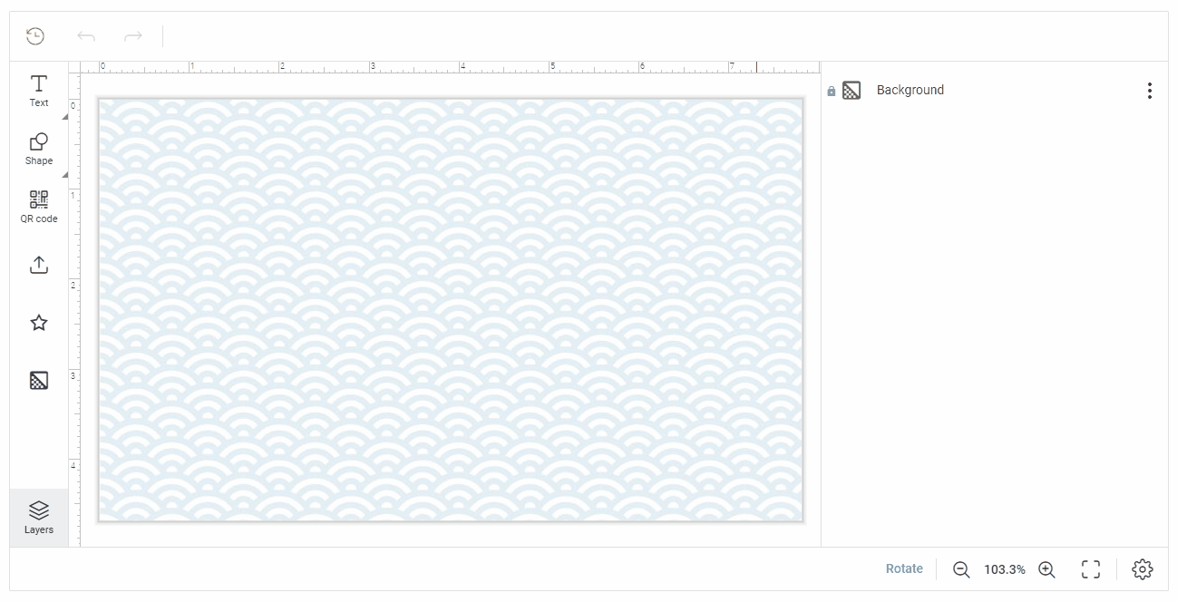 Background in the Design Editor.