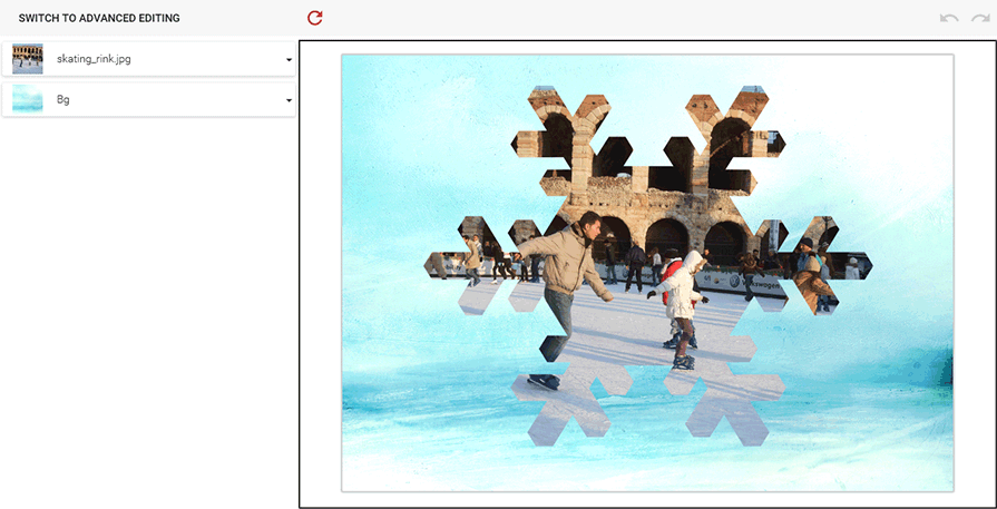 A mask based on a layer group.