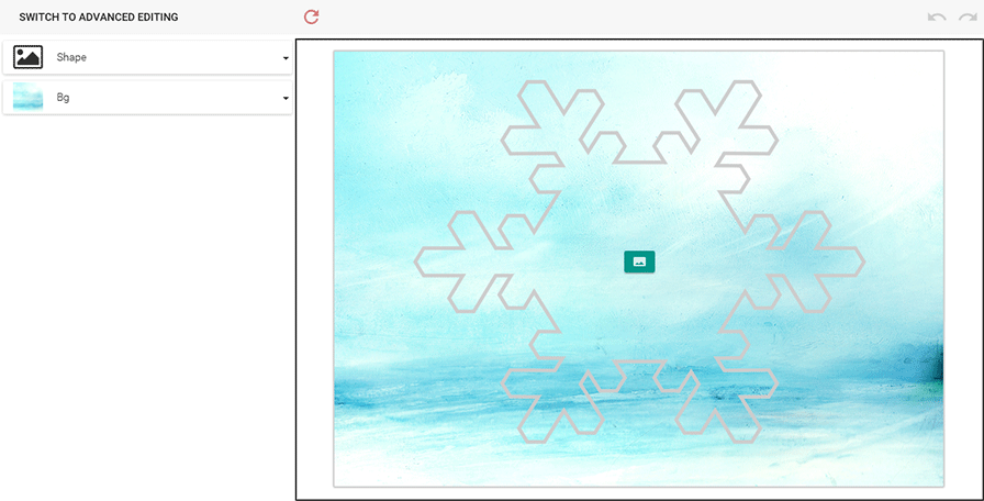 A placeholder from a shape layer.