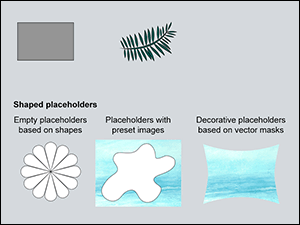 PSD sample with shape elements supported in the Design Editor.