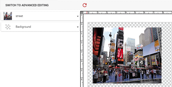 The image group in the designer.