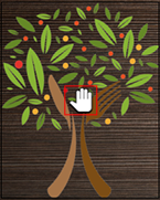 The handle of a placeholder.