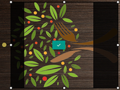 The greyed out area will be cropped.