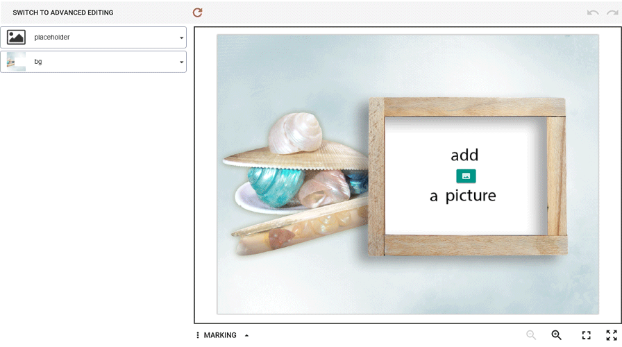 A placeholder with an encouraging image.