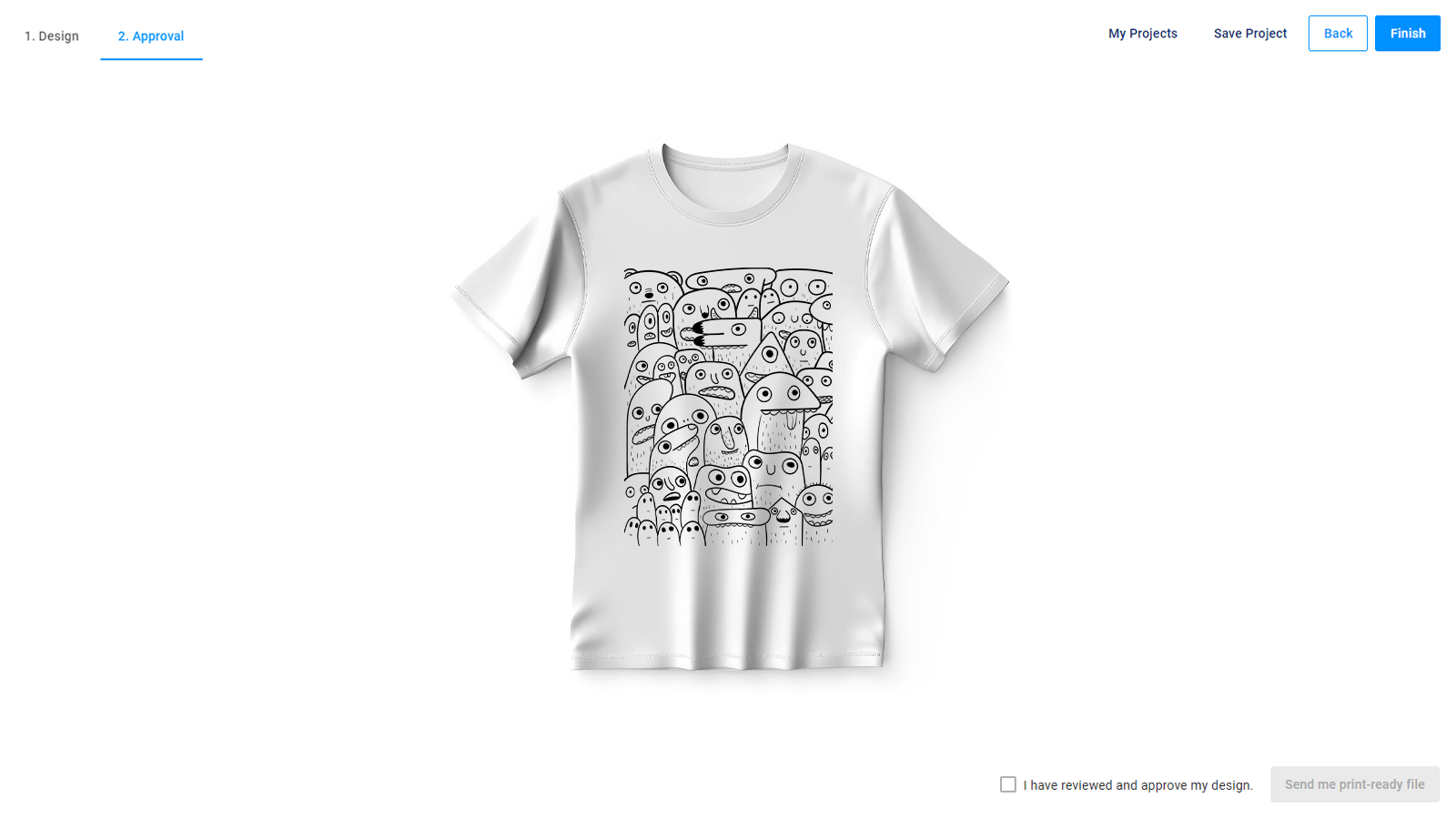 A simple mockup without distortions.