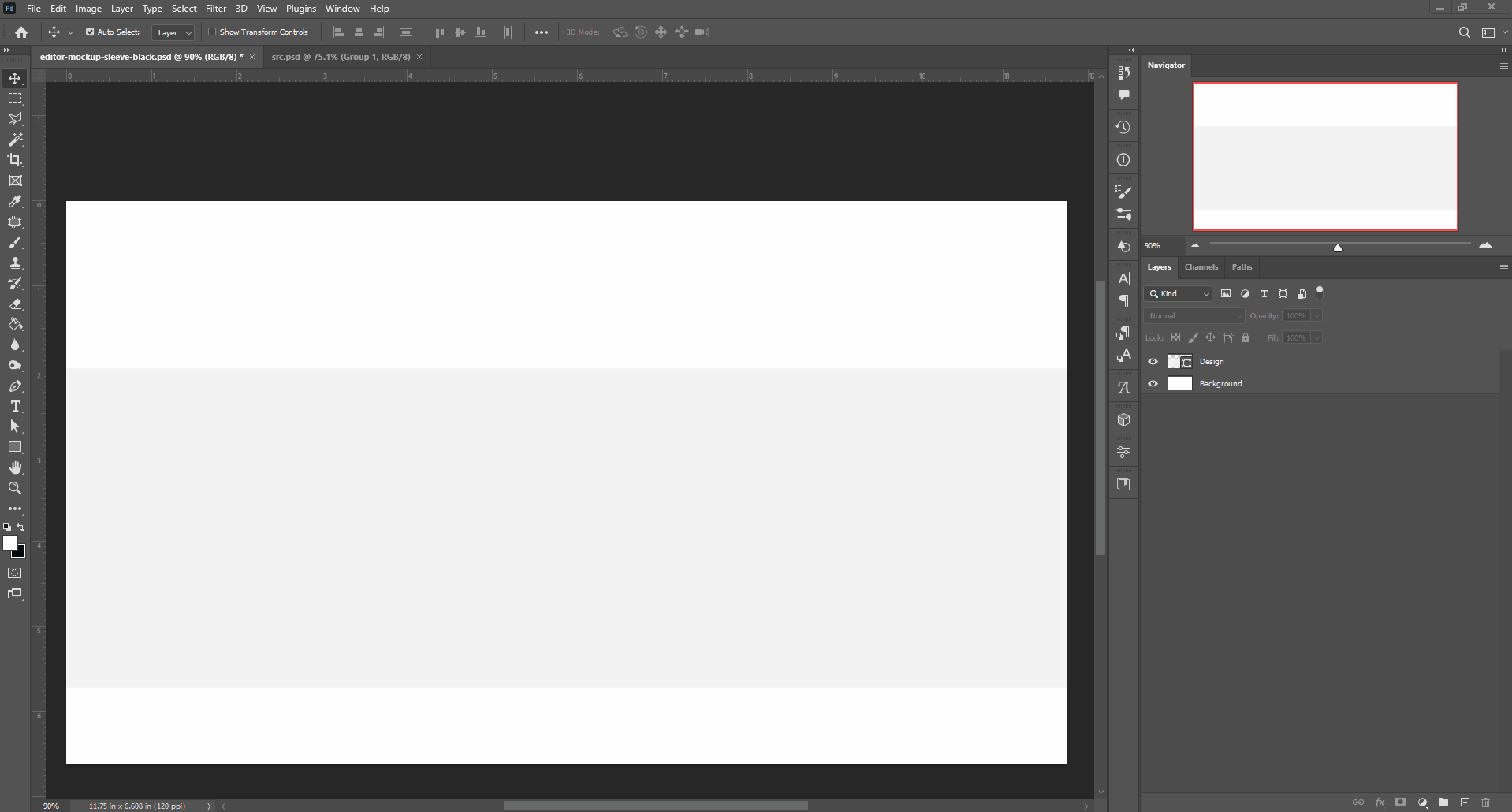 Transforming a rectangle to a smart object.
