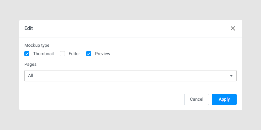 Connection an embossed mockup to a product.