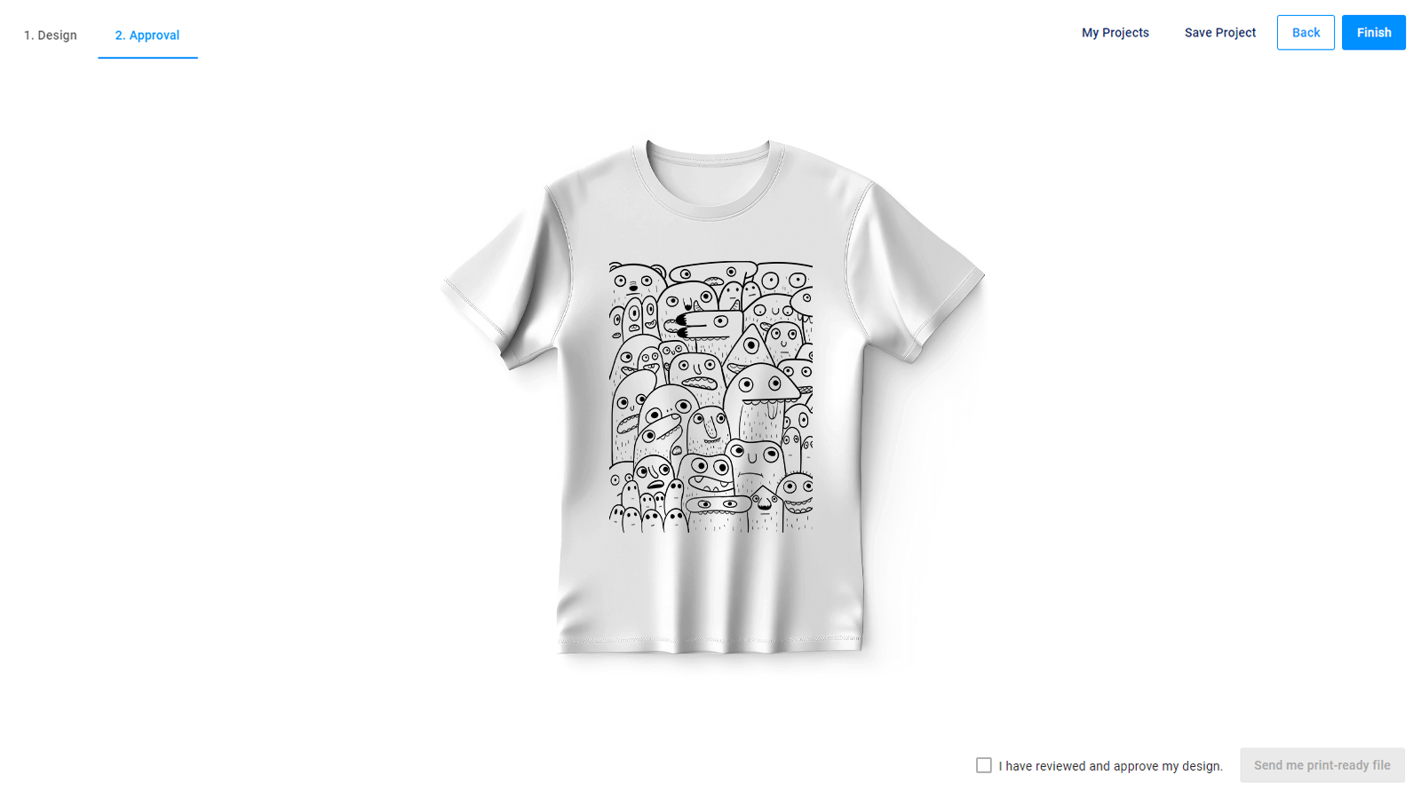 A simple mockup without distortions.