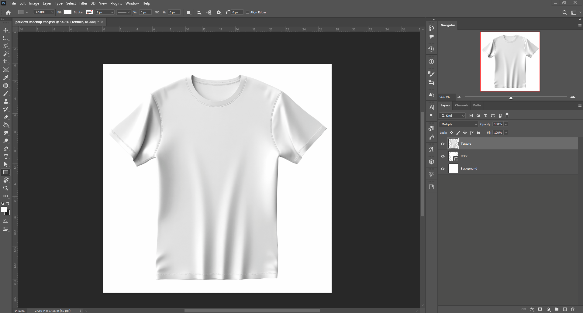 Creating a smart object.