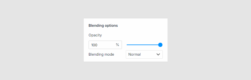 Blending options