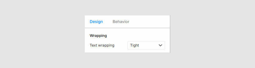 Wrapping options