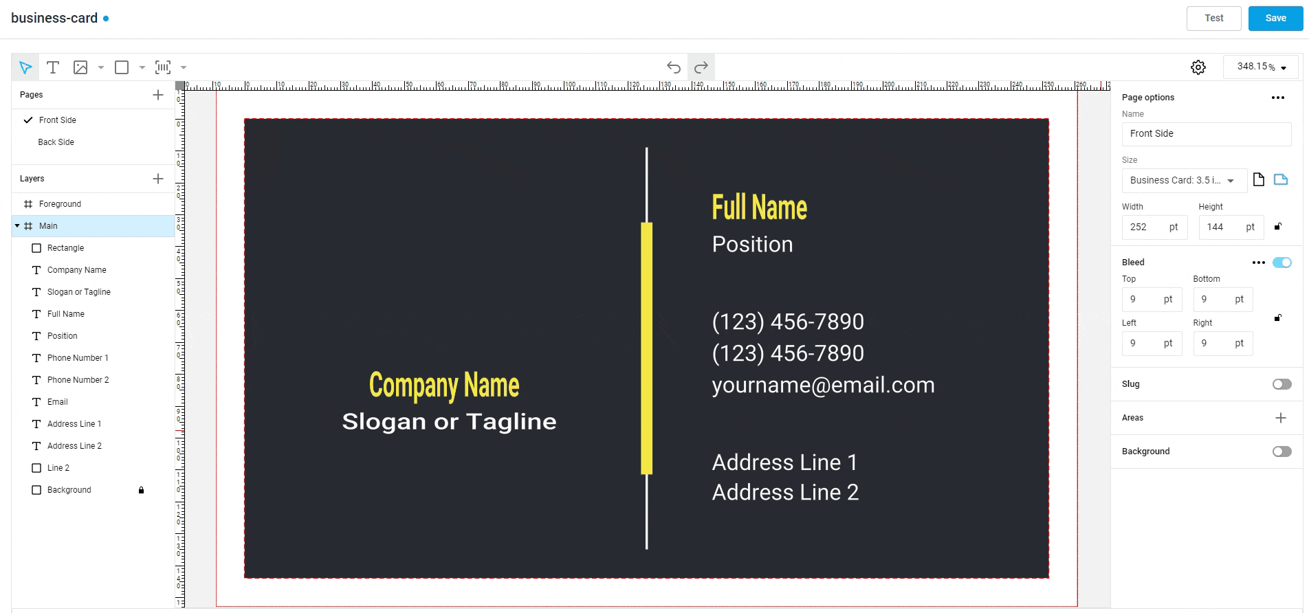 Placeholder without color.