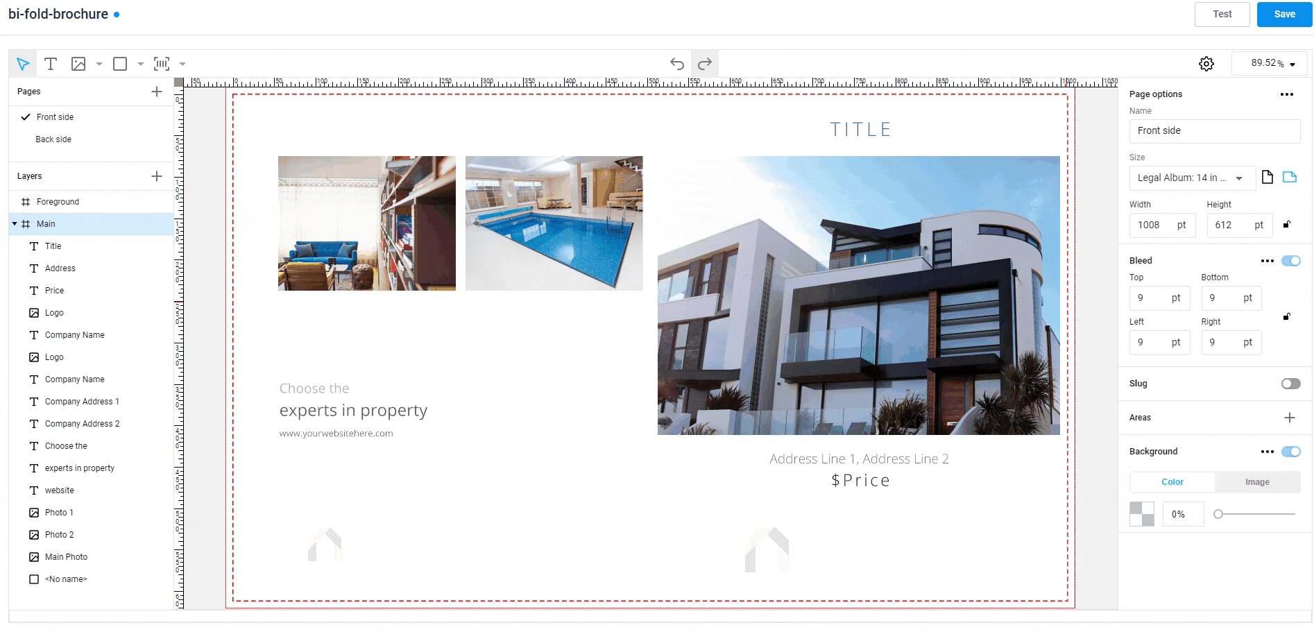 SVG placeholder creation.