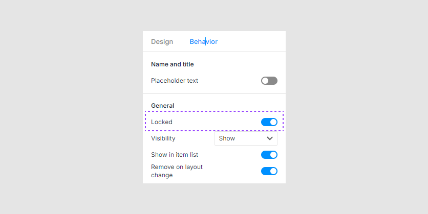 Permission for locking items.