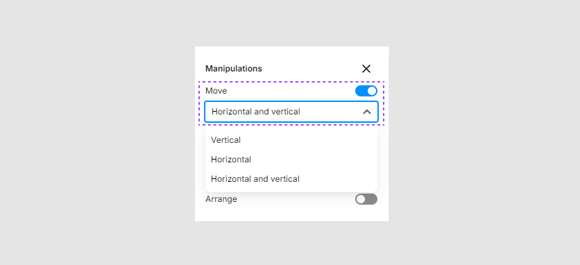 Permission for moving items.