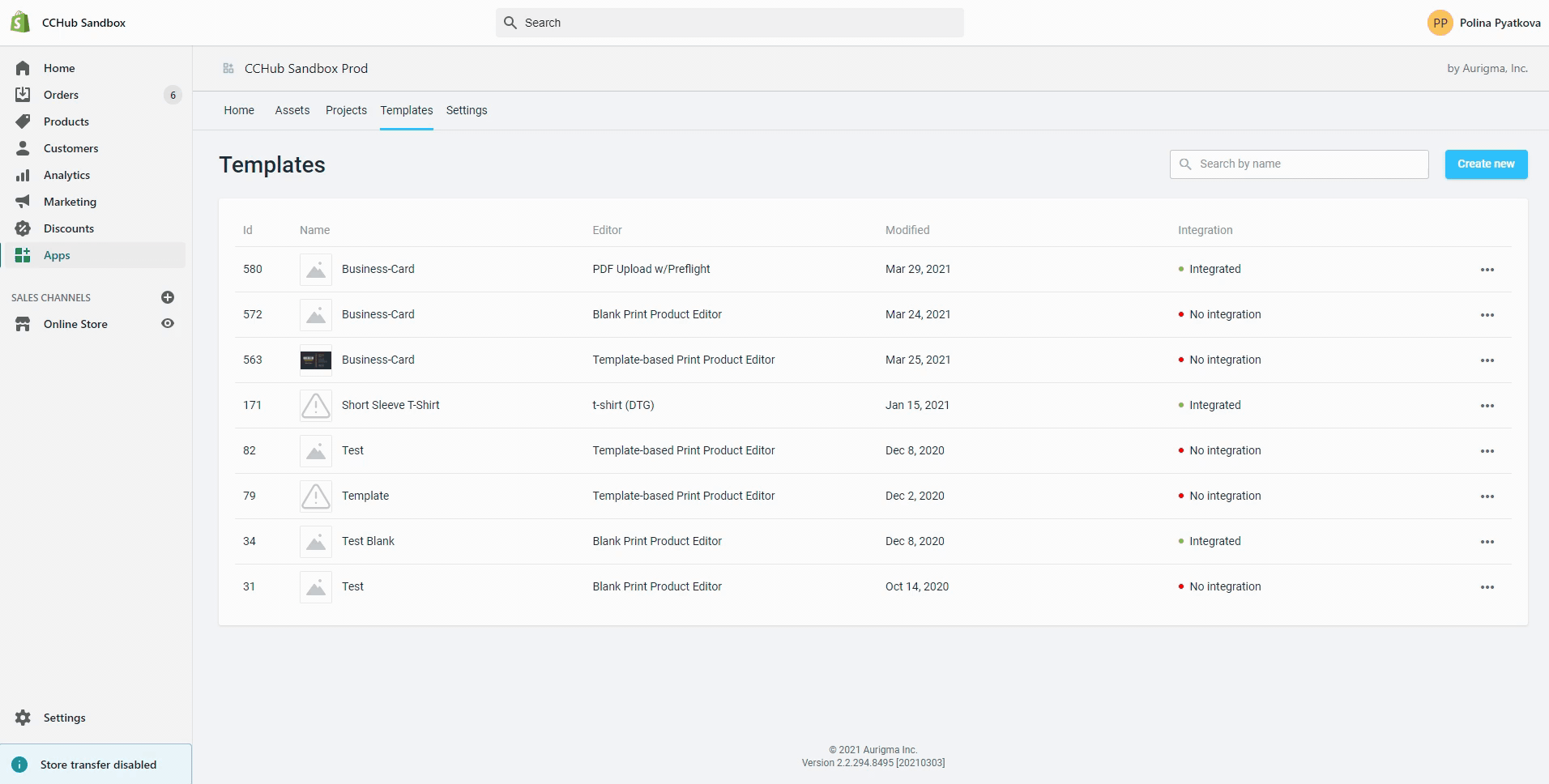 Creating a product specification